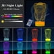 thumbnail image 2 of Lámpara de luz nocturna dental 3D POSSHE, 16 colores, con control remoto, 2 of 8