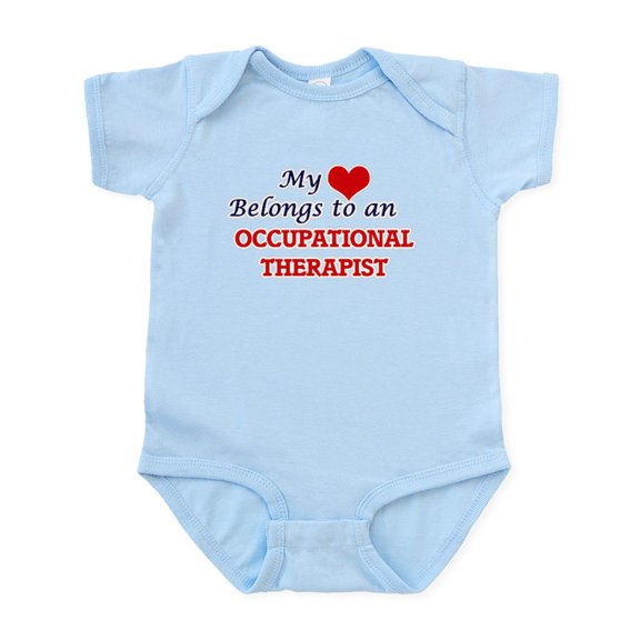CafePress - My Heart Belongs To An Occupational Ther Body Suit - Baby Light Bodysuit, Size Newborn - 24 Months
