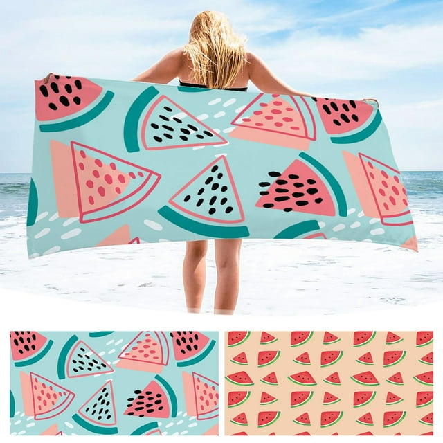 Yhsdtq , jusqu'à 50 % de Réduction, Serviette de Plage en Microfibre, Couverture Super Légère, Séchage Rapide, Résistante au Sable, Multi-Usage, pour Voyage, Piscine, 30x60 Pouces, Absorbante, Compacte / Polyester