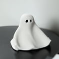 thumbnail image 5 of Cute Ceramic Ghost Figurine – Halloween Desktop Decor with Friendly Face, Sturdy Base for Shelf, Mantel, and Tabletop Display, 5 of 9