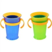 Sassy Grow Up Cups, BPA-Free, 7 oz, Set of 2, Blue/Green