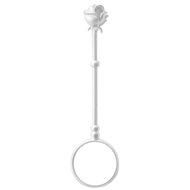 Clip de anillo, unisex, latón, manos libres, soporte para anillos, decoración ajustable, perchero para joyería de mano, 16 mm, plateado brillante Scienceny HA003784-09