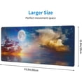 thumbnail image 4 of Moon Large Extended Gaming Mouse Pad 31.5x11.8in Non-Slip Base Ideal for Office, Study, & Work, 4 of 6