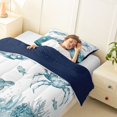 thumbnail image 3 of Erosebridal Watercolor Crab Turtle Twin Comforter Sets,Nautical Marine Animals Bedding Set For Men Women, Reversible 2-Piece, 3 of 7