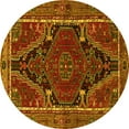 thumbnail image 1 of Ahgly Company Indoor Round Persian Yellow Traditional Area Rugs, 8' Round, 1 of 4