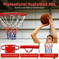 thumbnail image 3 of Rewenti Basketball Rim Wall Mounted Sturdy Reinforced Basketball Outdoor Indoor with Net Screws for Garage Garden Backyard Adults, 3 of 6