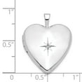 thumbnail image 5 of FB Jewels 14K 20mm White Gold w/ Diamond Heart Locket, 5 of 5