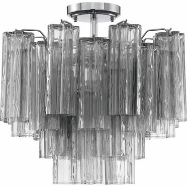 Crystorama Lighting - Addis - 4 Light Flush Mount In Geometric Style-13.75
