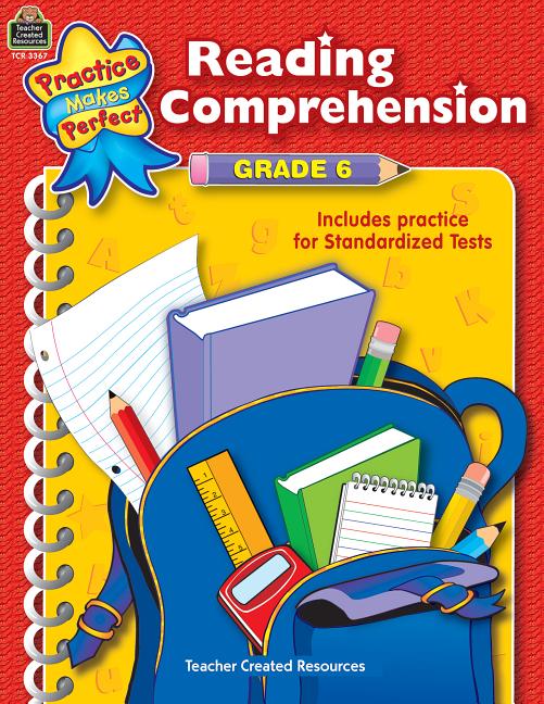 practice makes perfect teacher created materials reading comprehension grade 6 paperback walmart com