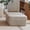 Beige, variant on Howcool Oversized Corduroy Ottoman Bench for Living Room, Rectangle Plush Footrest Pouf, Extra Seating & Coffee Table for Sofa, Compressed Memory Foam, No Assembly Required, Orange