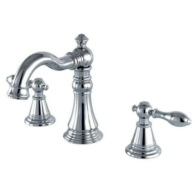 Kingston Brass FSC1971AL English Classic Widespread Lavatory Faucet with Metal Lever Handle, Chrome