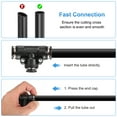 thumbnail image 6 of Uxcell 2pcs Push to Connect Fittings 5/16" Tube OD x 1/4" OD Push Lock Connector Black, 6 of 7