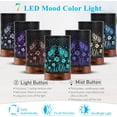 thumbnail image 2 of Essential Oil Diffuser - 150ML Metal Aromatherapy Diffuser for Essential Oils with 7 Colors Lights Gifts for Mom Waterless Auto Shut-Off & Ultrasonic Cool Mist Diffuser, Ambience for Home, 2 of 12