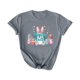 thumbnail image 5 of Mujeres Manga Corta de Verano Tops Día de San Valentín Impreso Cuello Redondo, Camisa de Moda Casual Blusa, 5 of 6