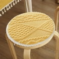 thumbnail image 4 of Round Chair Seat Cushion Pad Non-Slip | Thick Plush Sponge | 12" Round Pad for Dining, Tea Chair, Stool | Polyester, Soft, No Pilling or Fading | Washable, Multi-Color, Durable Quality, Home Decor, 4 of 6