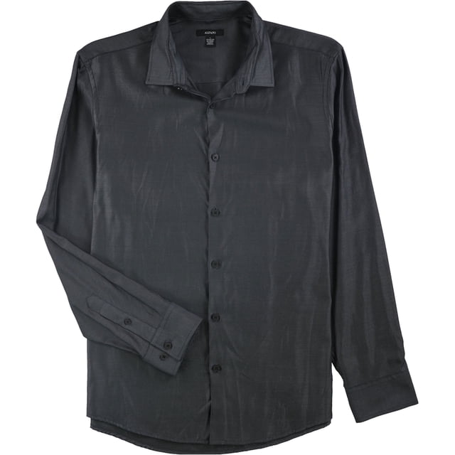 Camisa Alfani Vesper Twill para hombre gris pequeño