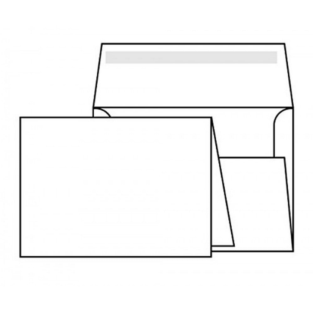 Heavyweight Blank White Greeting Cards and Envelopes Size A1 100 Cards and 100 Envelopes per