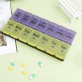 thumbnail image 4 of Onizador de píldoras de 14 rejillas, grande pa contener , estuche , de tabletas portátil de , , morado Baoblaze Organizador de almacenamiento, 4 of 8