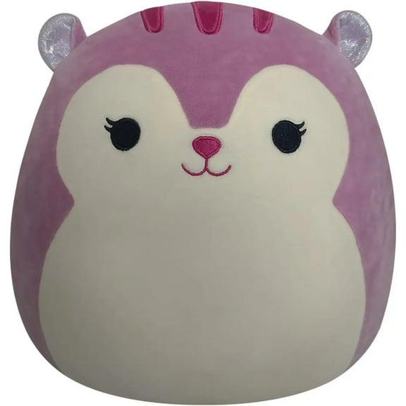 Squishmallows 12-Inch Plum Squirrel with Tie-Dye Tail and White Belly Plush - Add Allina to Your Squad, Ultrasoft Stuffed Animal Medium-Sized , Official Kelly Toy Plush