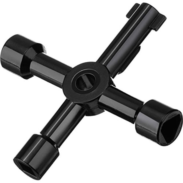 Color : Black, Size : Free YUXUJ Multifunction 4 Ways Universal Triangle Wrench Key Plumber Keys Triangle for Gas Electric Meter Cabinets Bleed Radiators Color : Black, Size : Free YUXUJ Multifunction 4 Ways Universal Triangle Wrench Key Plumber Keys Triangle for Gas Electric Meter Cabinets Bleed Radiators