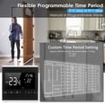 thumbnail image 4 of Amdohai Smart Touchscreen Thermostat for Home Programmable Electric Water Heating System Thermoregulator AC 85-250V Temperature Controller, 4 of 8
