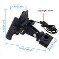 thumbnail image 5 of Motorcycle Phone Holder for Harley-Davidson Fatboy Lo Forty Eight Fat Bob, 5 of 10