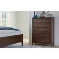 thumbnail image 5 of Bowery Hill 6-Drawer Transitional Wood Chest in Cherry Brown/Gunmetal, 5 of 5