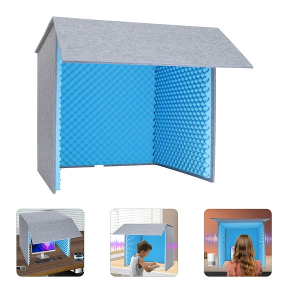 Desktop Soundproof Cover, for Recording Studios, Control Rooms, Offices, Home Studios, and Home Offices, for Voice Recording, Video Conferencing, Live Commentary, Musical Instrument Practice