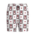 thumbnail image 4 of Wukai Gnomes and Hearts Men’s Short Pajama Pants With Pockets Soft Sleep Pj Shorts for Men-4X-Large, 4 of 6