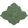 thumbnail image 3 of 67 1/8"W x 48 5/8"H x 1 7/8"P Piedmont Ceiling Medallion (Fits Canopies up to 6 1/2"), Hand-Painted Athenian Green, 3 of 5