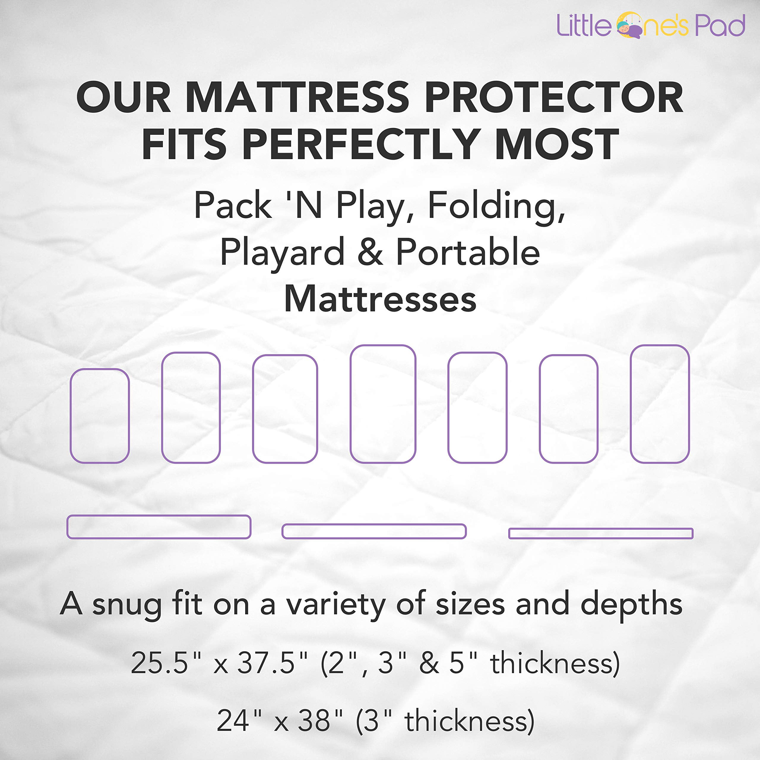 little one's pad pack n play crib mattress cover