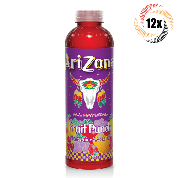 12x Bottles Arizona Fruit Punch Natural Flavors 20oz Vitamin C ( Fast Shipping )
