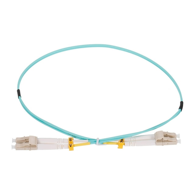 Unique Bargains 0.5 Meters 1.6Ft Fiber Patch Cable Multimode LC-LC OM4 LSZH Fiber Optic Jumper Green For Network Transceiver,1Pcs
