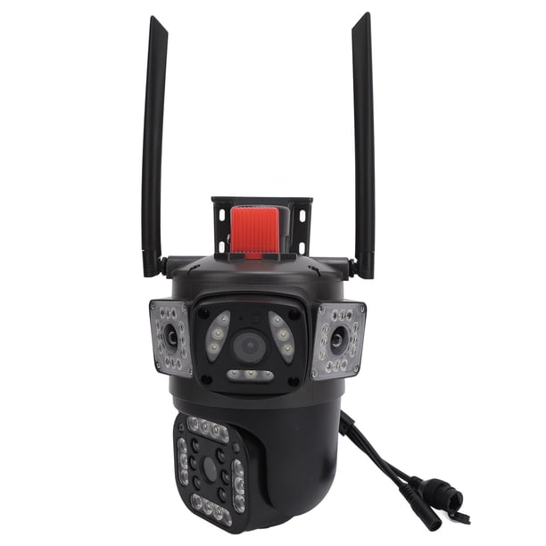 Cámara De Seguridad De Triple Lente 8MP 4K Visión Nocturna A Todo Color Detección De Movimiento Cámara De Seguridad Wifi, Visión Nocturna Ultra Clara, Detección De Movimiento