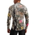 thumbnail image 6 of Forest Camo Quarter Zip Pullover for Men, Long Sleeve Hunting Fishing Jersey with Moisture Wicking Quick Dry Fabric - Lightweight Outdoor Athletic Performance Tops Gray S, 6 of 6