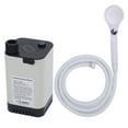 thumbnail image 1 of Pompe de Douche de Camping Extérieure, Batterie 5200mah Portable Résistant à l'Eau ABS pour Randonnée, 1 of 7