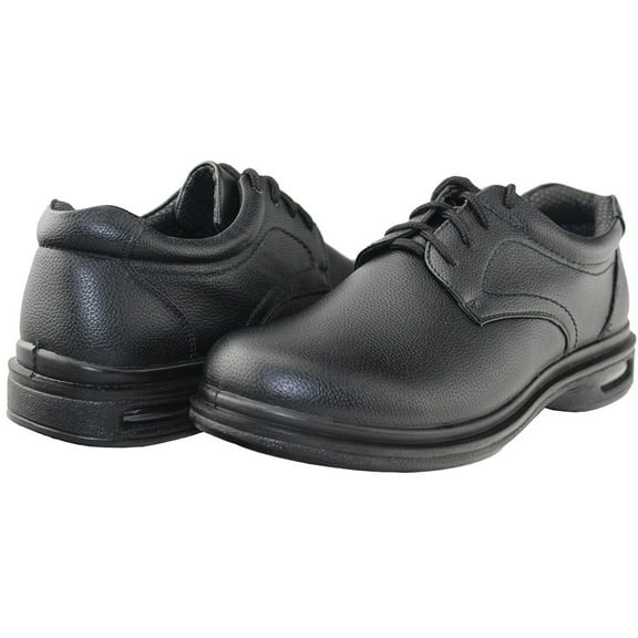 Tanleewa Men's Classic Leather Work Shoes Lace-up Business Anti Slip Casual Dress Shoe Size 6