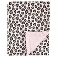 thumbnail image 1 of Manta Hudson Baby Plush Leopard Rosa 76x102 cm, 1 of 2