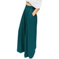 thumbnail image 4 of BLVB Wide Leg Pants for Women Palazzo Pants for Women Casual Lounge Work Business Trousers High Waisted Flowy Pants, 4 of 7