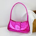 thumbnail image 1 of Bolso de hombro de moda PU cuero Simple Lady Underarm Bag para ir de compras (Rose Red), 1 of 6