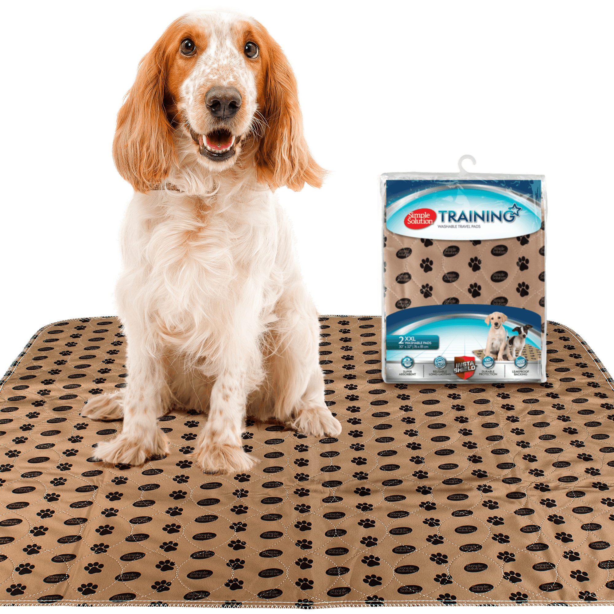 2 Pack Pet Puppy Pads Washable Reusable Dog Training Pee Pads Indoor Potty