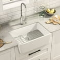thumbnail image 2 of DeerValley Perch DV-1K116 Farmhouse Kitchen Sink Ceramic with Sink Grid and Strainer in White (24" L x 16" W x 8" H), 2 of 11