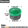 thumbnail image 2 of Faucet Aerator, 1.5 GPM Flow Retrictor Insert Faucet Aerators Replacement Parts Bathroom 5 Pack, FAN15-P5, 2 of 6