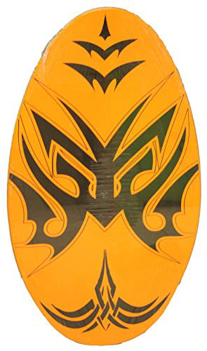 No Wax Needed! Sunspecs Rubber Top Wooden Skimboard with Slip Free Grip 
