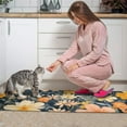 thumbnail image 3 of Pioneer Flower Floral Print Pattern Kitchen Rugs Sets Of 2,Anti Fatigue Kitchen Mat Rugs Non Slip Washable,Decorative Kitchen Floor Mats for Kitchen,Sink,Laundry,17"x30"+17"x47", 3 of 7