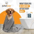 thumbnail image 6 of PAWPUP Dog Towel Super Absorbent Quick Drying Super Soft Microfiber Pet Towel for Dogs, Cats and Other Pets (55 x 28 Inches, Grey), 6 of 7