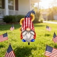 thumbnail image 6 of 4th of July Gnome Garden Stake,Red White Blue Patriotic Gnome Figurine Yard Art For Outdoor Lawn Festival Decoration,13 Inch, 6 of 7