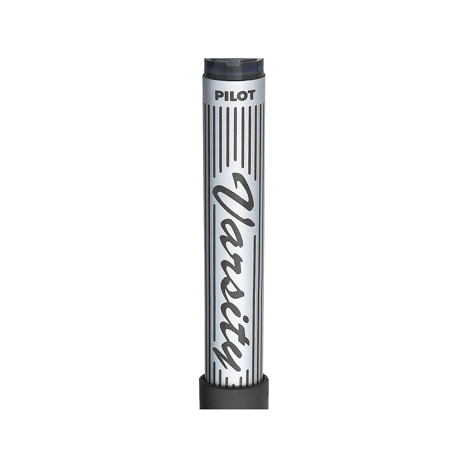 (5 pack) Pilot Varsity Disposable Fountain Pen - Fine Pen Point Type - Blue Ink - Silver, Black Barrel - 1 Each (90011_40)