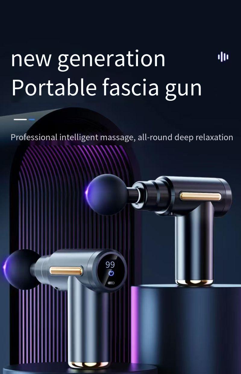 Massager, mini fascia gun, multifunctional muscle relaxation full body massage instrument, 12mm deep small massager