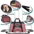 thumbnail image 3 of PetAmi Transportín para mascotas aprobado por la aerolínea para gatos, transportador de perros de lado suave para perros pequeños, suministros de viaje para gatos, accesorios para gatos de interior, b, 3 of 5